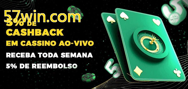 Promoções do cassino ao Vivo 57win.com